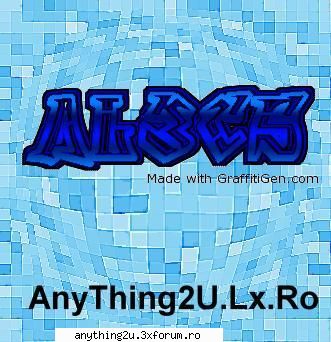 al3cs .. frate .... yozzz .. ptr u .. sper ca itzi place :d ...   ==-- :) al3cs